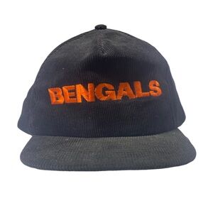 Vintage Cincinnati Bengals Corduroy SnapBack Hat Starline VTG Retro Throwback